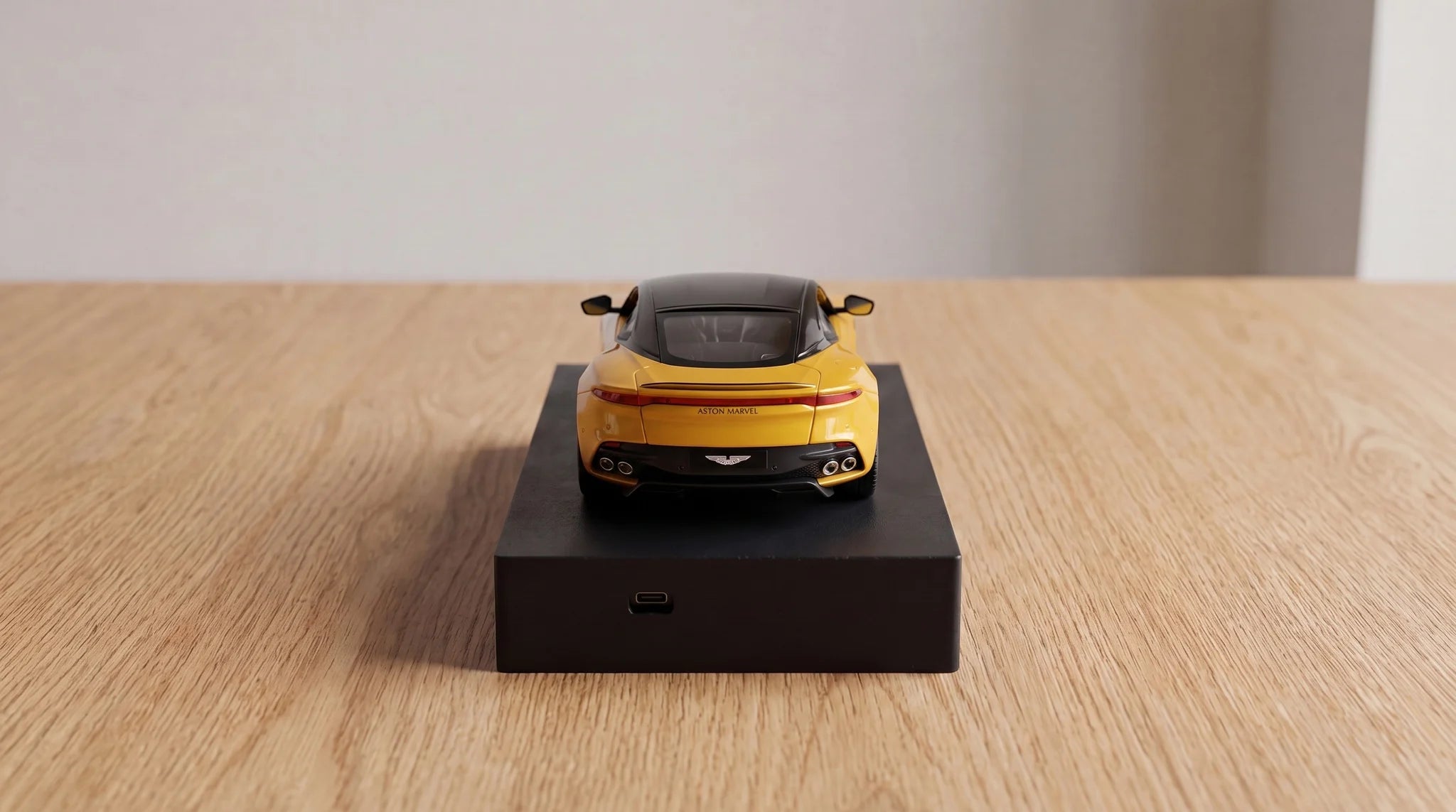 Aston Martin DBS Superleggera 1/24 Scale Car Alarm Clock with Engine Sound and Flashing Headlights