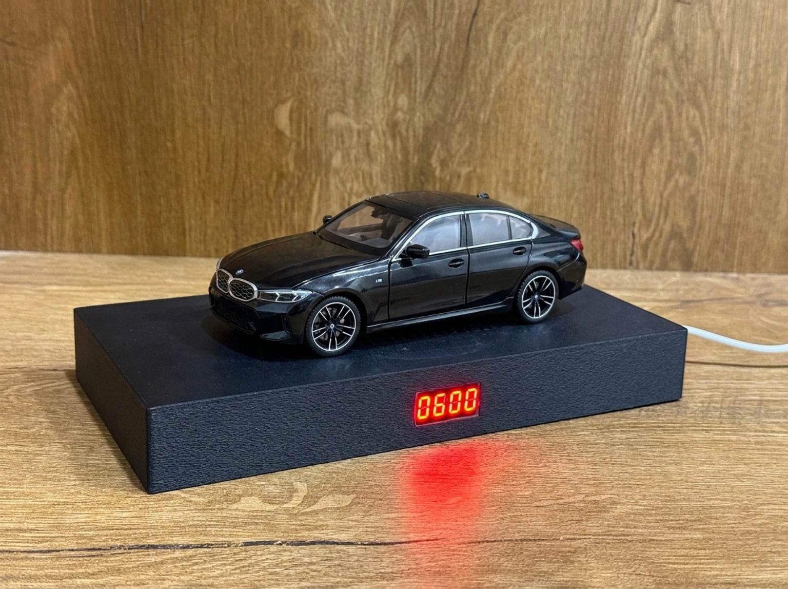 BMW M340i Car Alarm Clock – 1/24 Scale