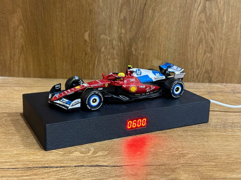 Lewis Hamilton Ferrari F1 Formula 1 Alarm Clock – 1/24 Scale