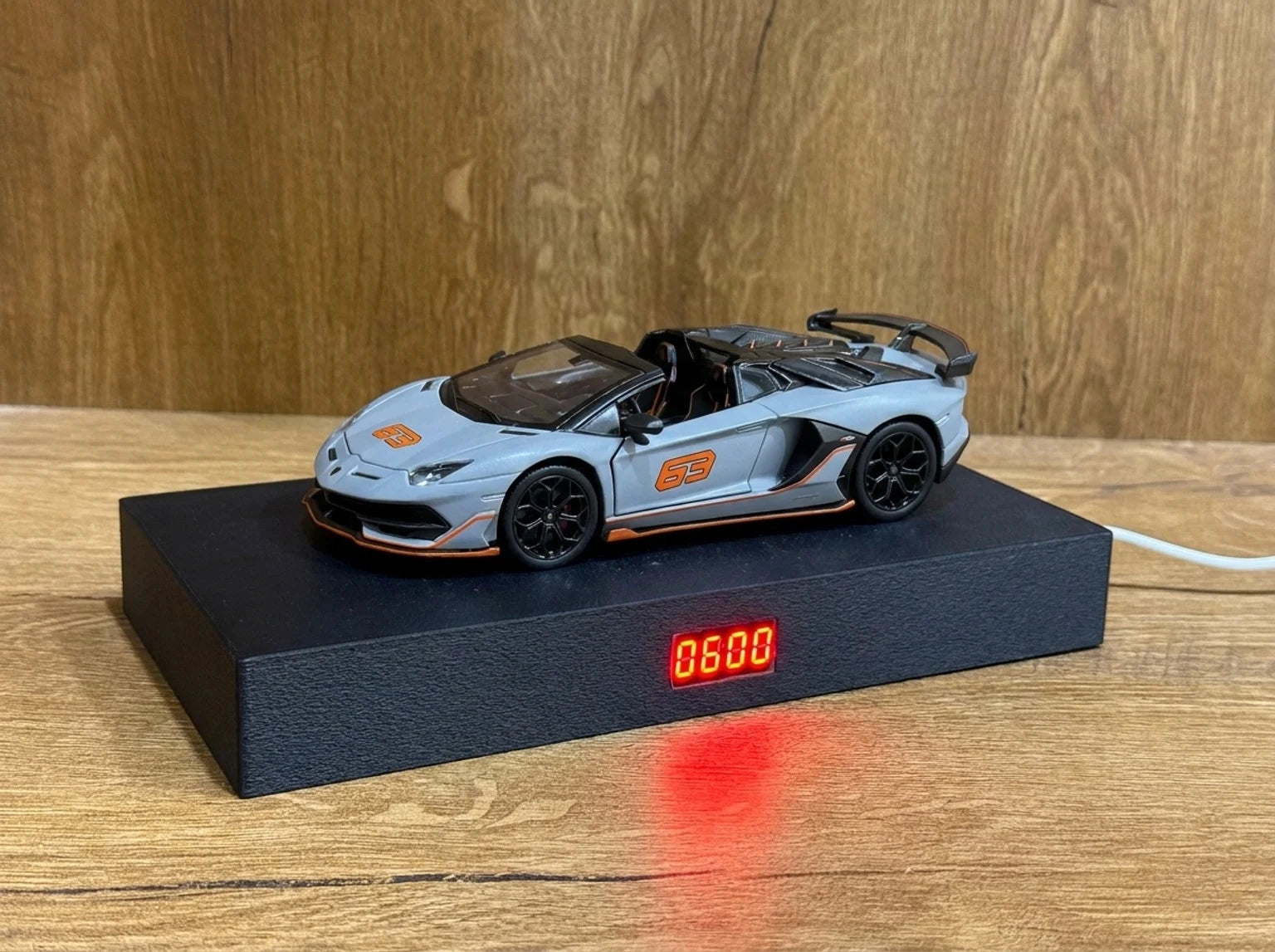 Lamborghini Aventador SVJ Car Alarm Clock