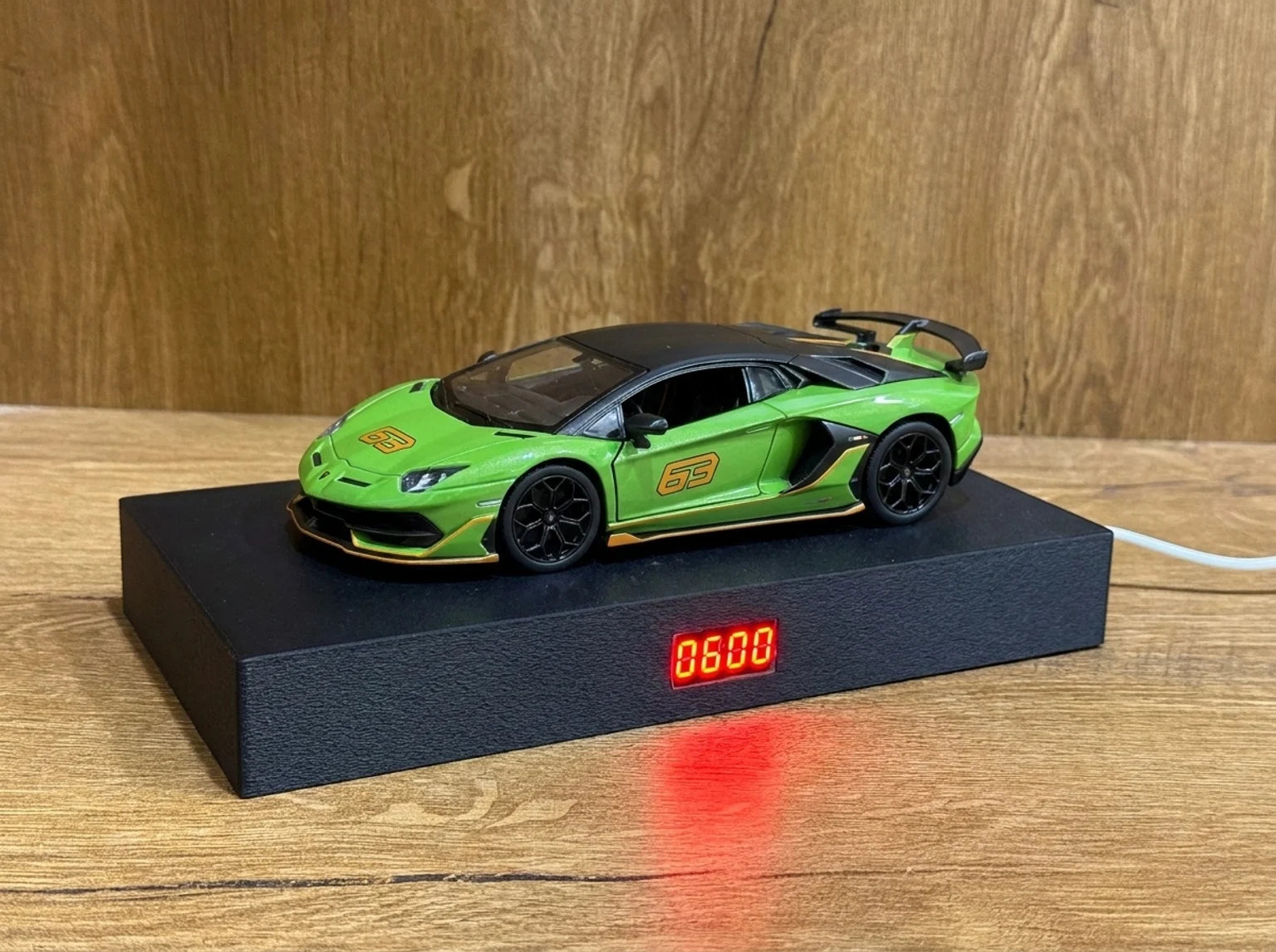 Lamborghini Aventador SVJ Car Alarm Clock