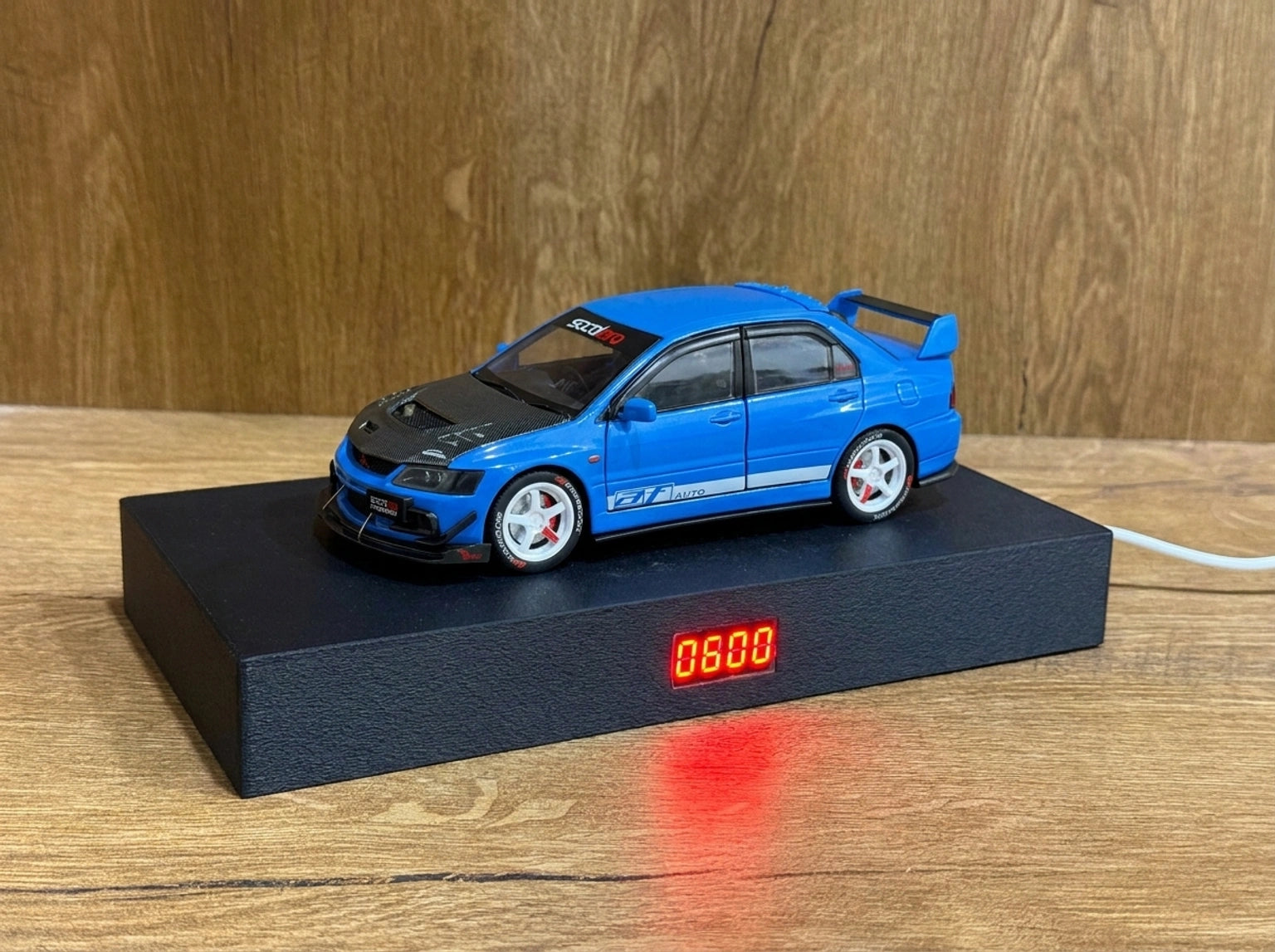 Mitsubishi Lancer Evolution IX Car Alarm Clock – Iconic JDM Performance Desk Clock