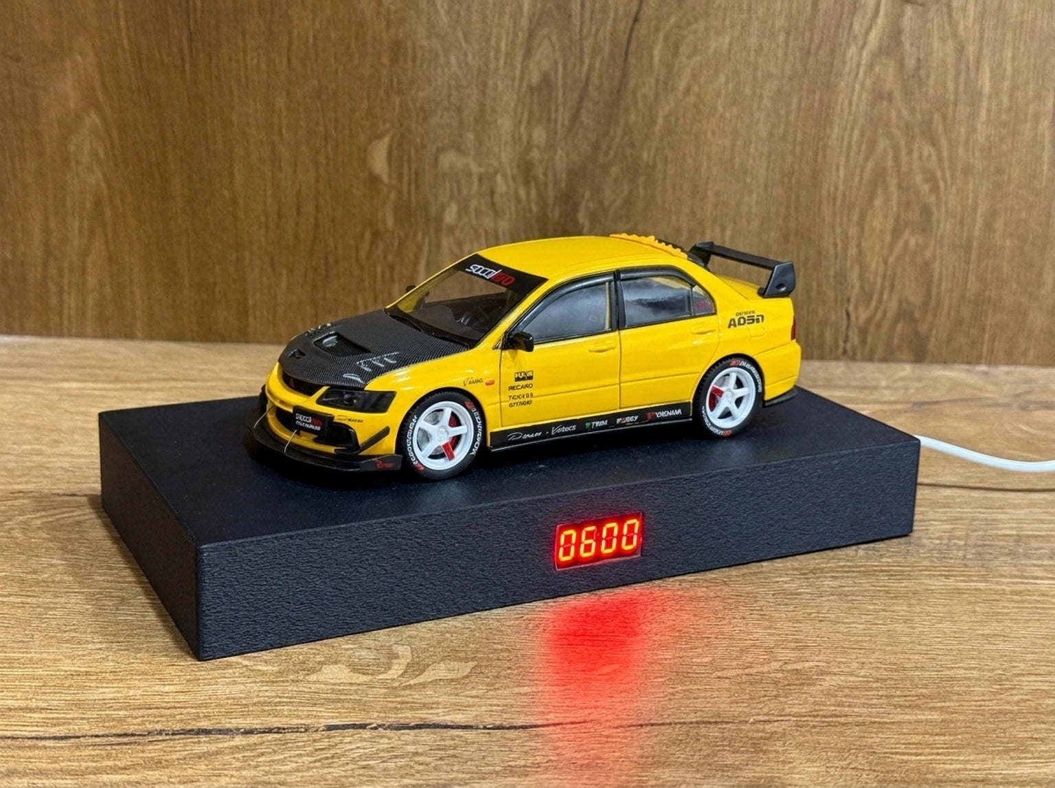 Mitsubishi Lancer Evolution IX Car Alarm Clock – Iconic JDM Performance Desk Clock