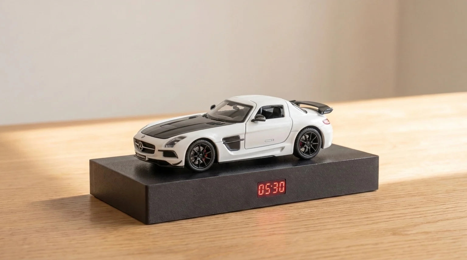 Mercedes-Benz SLS AMG Car Alarm Clock – 1/24 Scale